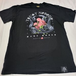 Trust Nobody Black Graphic Tee